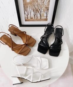 Dép cao gót Nữ 4cm quai mảnh