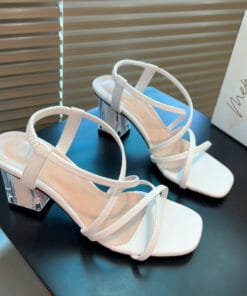 Dép cao gót Quai hậu cao 5cm